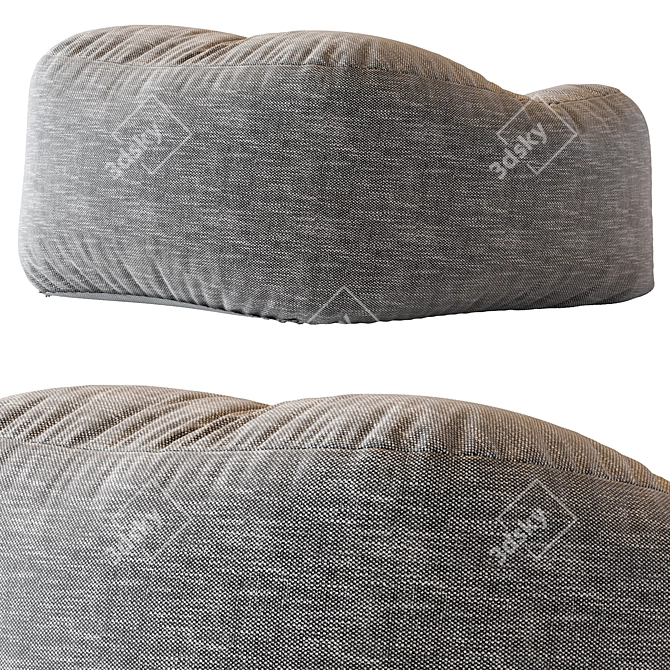 Mid-Century Modern Bean Bag N_1 3D model image 5