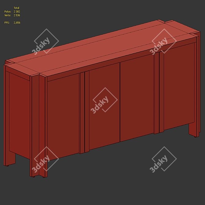 Albers Sideboard: Modern Eaves Design 3D model image 7