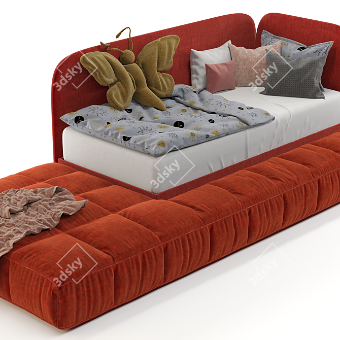 Contemporary Children's Sofa Bed 3D model image 5