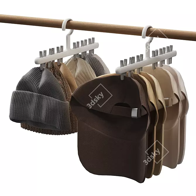 Hat and Cap Set Organizer 3D model image 2