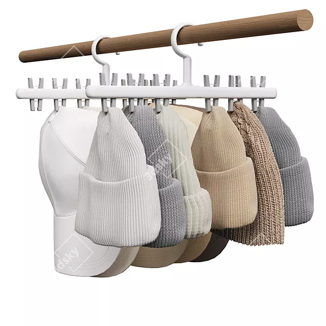 Hat and Cap Set Organizer 3D model image 3