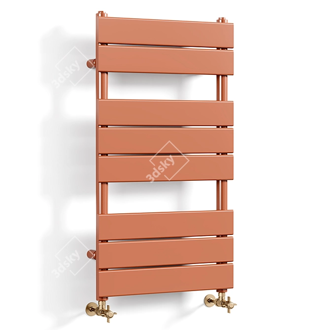 Milano Lustro Copper Towel Warmer 3D model image 2