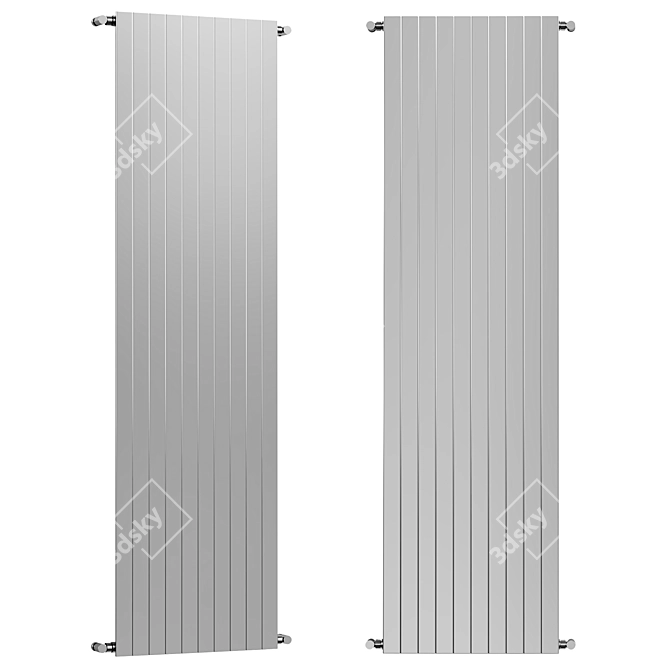 Steel Decorative Radiator SAND 3D model image 1