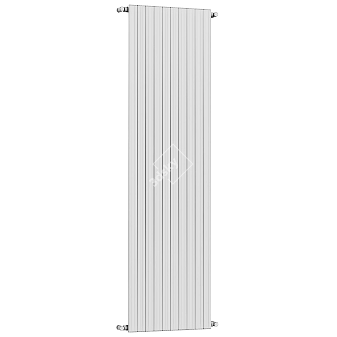 Steel Decorative Radiator SAND 3D model image 2