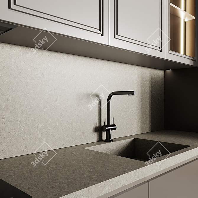 Modular Kitchen 3D Models Collection 3D model image 3