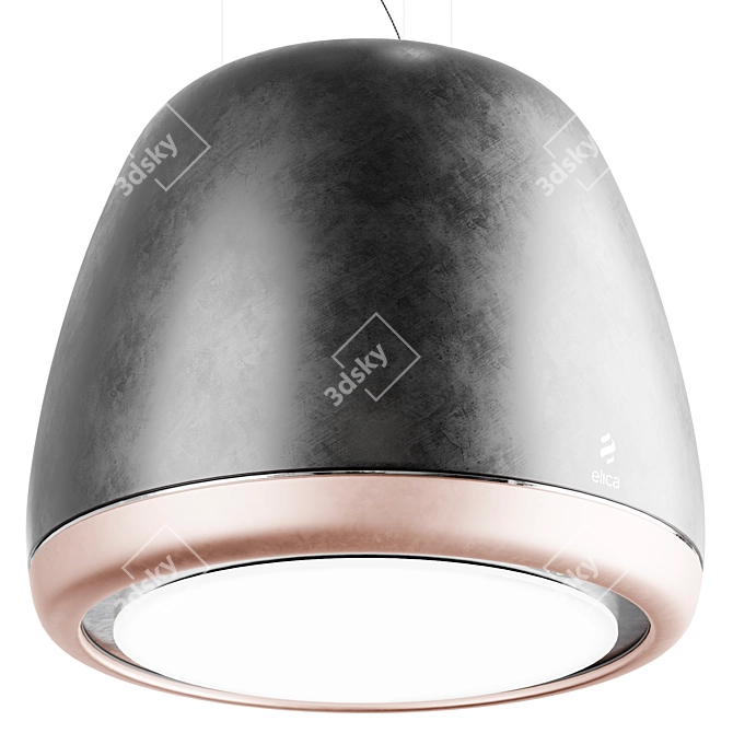 Elica Edith Hood Rock: Stylish Touch-Controlled LED Hood 3D model image 3