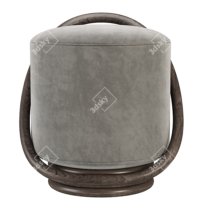 Modern Porada Smile Pouf 3D model image 5