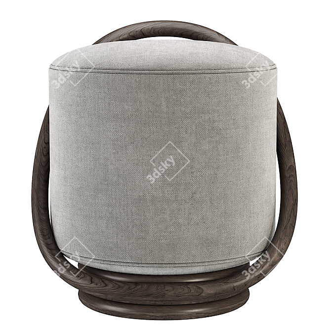 Modern Porada Smile Pouf 3D model image 6