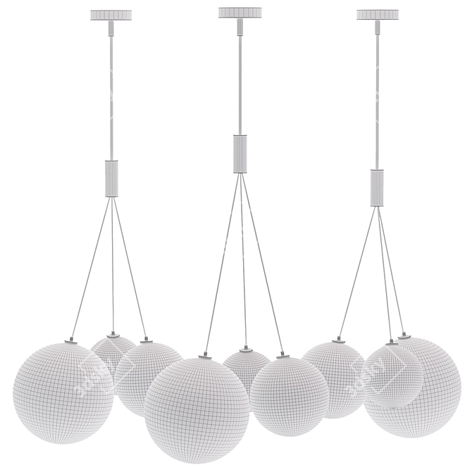 Crystal Lux ELCHE SP3 Pendant Light 3D model image 6