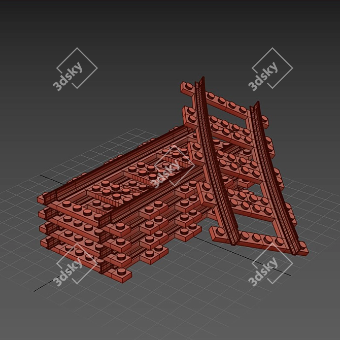 3Ds Max Lego Construction Model 3D model image 3