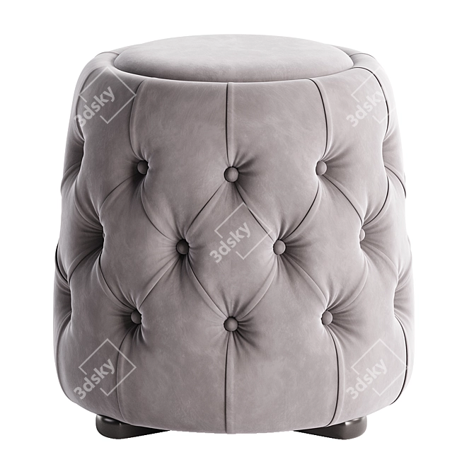 Elegance Ivory Pouf by Munna 3D model image 2