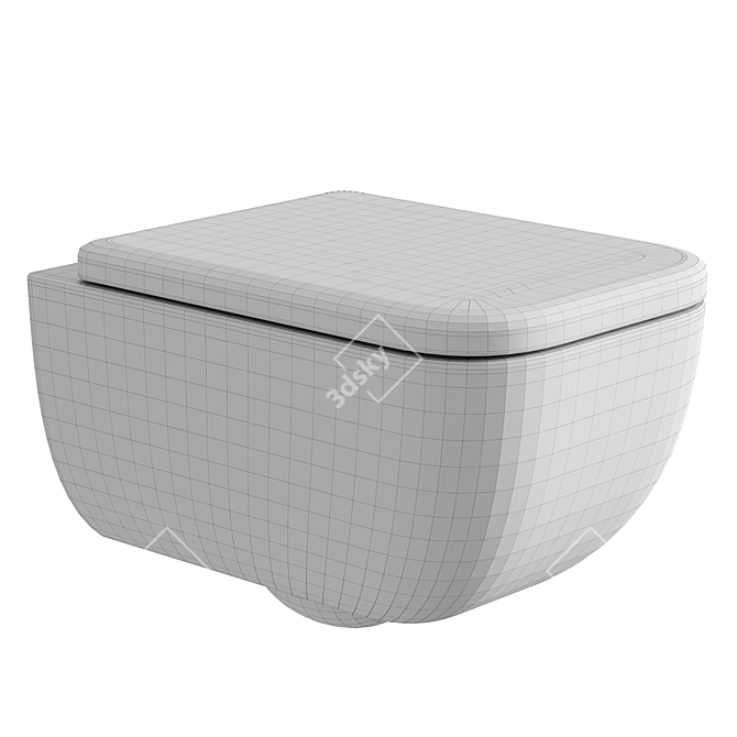 Gessi GOCCIA Wall-Hung Toilet 3D model image 4