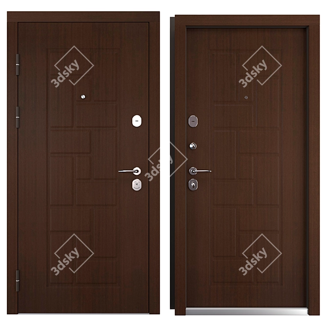 Elma Metal Entrance Door Kit 3D model image 3