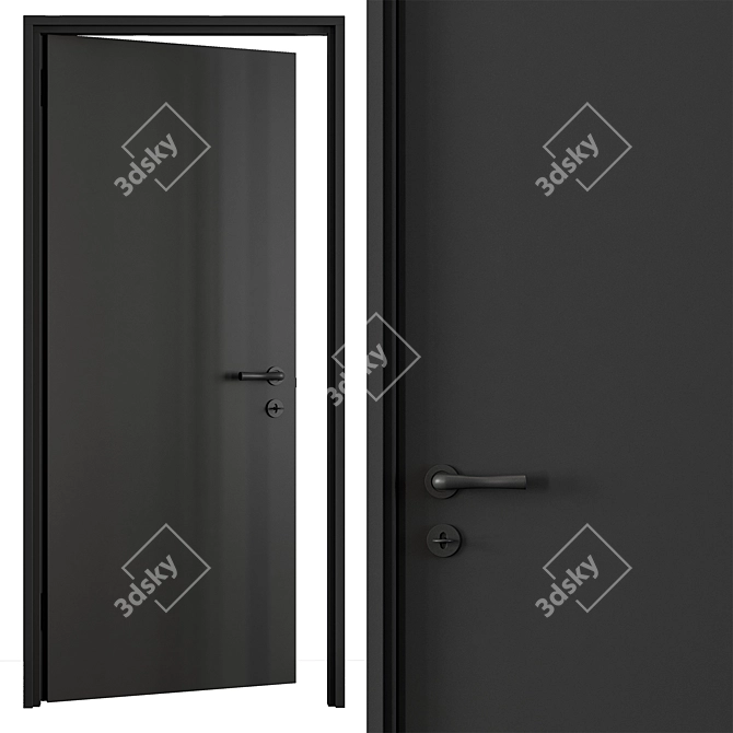 Contemporary Door Collection, Set 72 3D model image 3