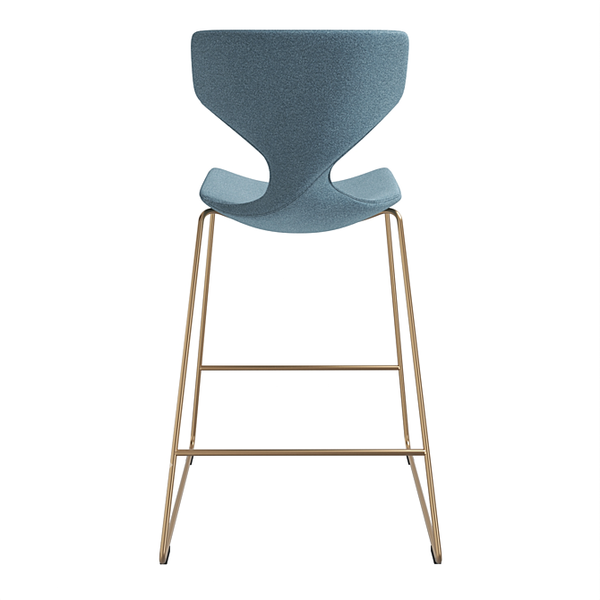 Elegant Italian Bar Stool Quo 3D model image 5