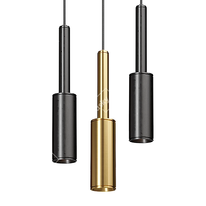 Modern Pendant Light Lampatron B 3D model image 1