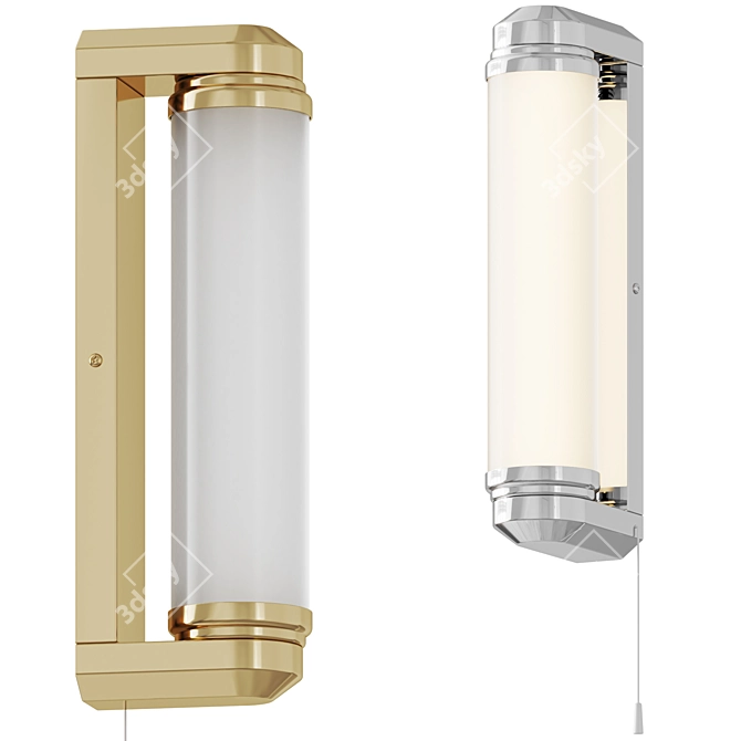  Vintage-inspired Savoy Bathroom Sconce 3D model image 1