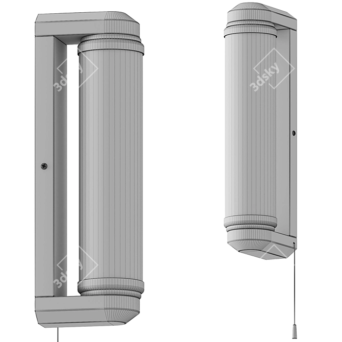  Vintage-inspired Savoy Bathroom Sconce 3D model image 2