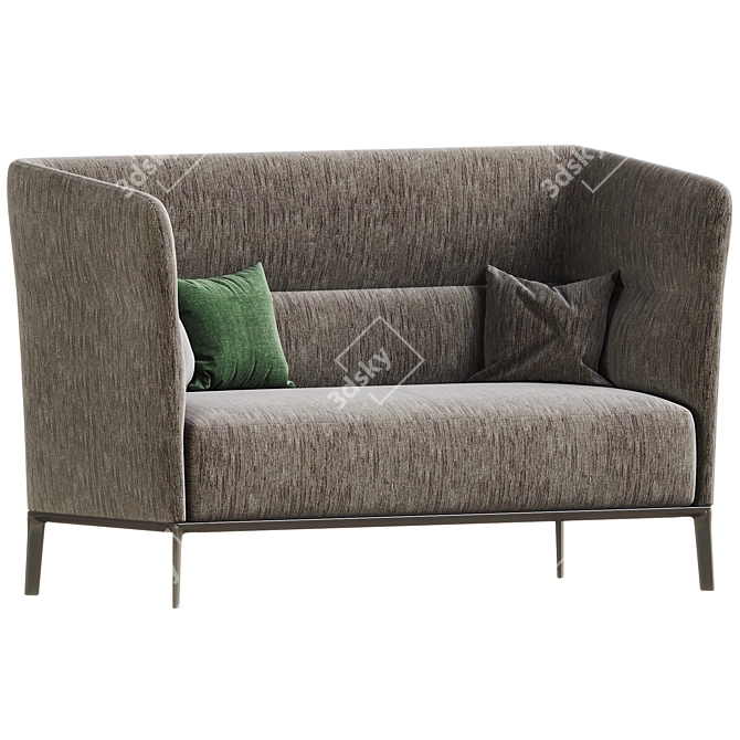 Elegant and Contemporary Camden Sofa 3D model image 1