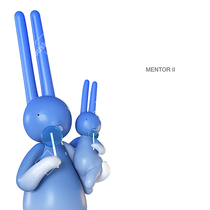 Characterful Rabbit Models 3D model image 2