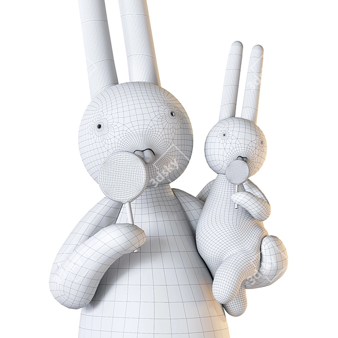 Characterful Rabbit Models 3D model image 7