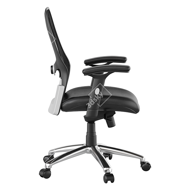 Luxury Leather Office Swivel Chair 3D model image 3