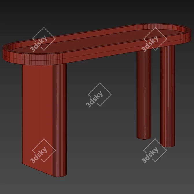 Schwell Console Table - Bucolic Chic 3D model image 3