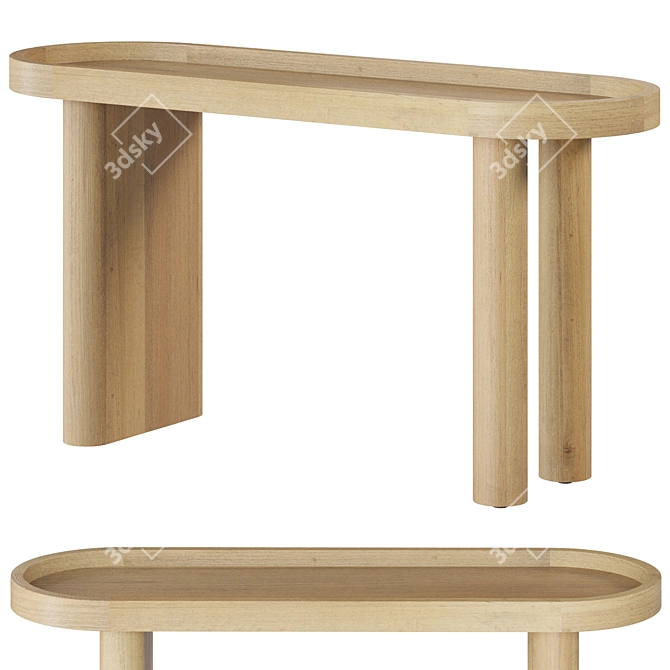 Schwell Console Table - Bucolic Chic 3D model image 4