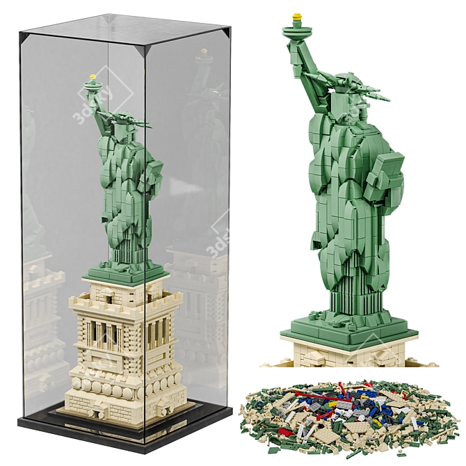  LEGO Architecture Statue of Liberty 3D model image 1