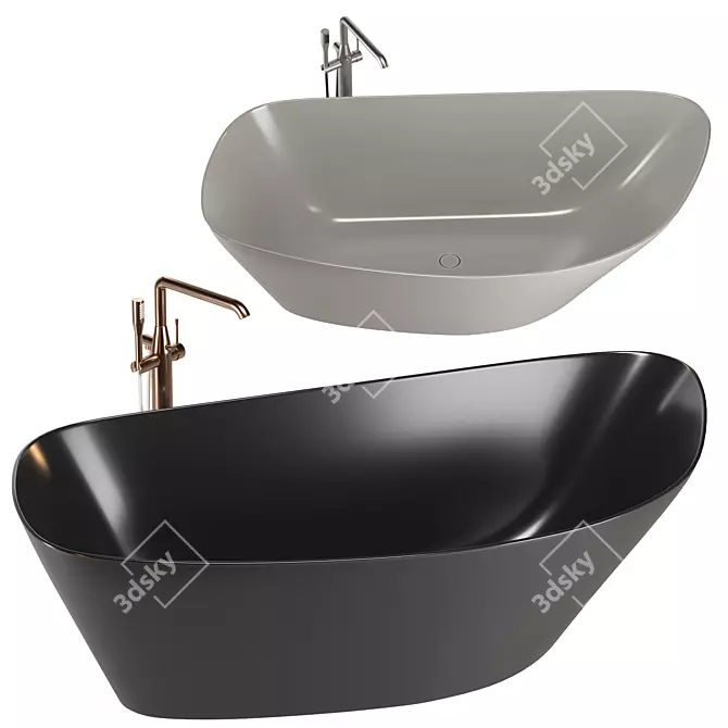 Luxury Bathroom Set: REXA FONTE 3D model image 2