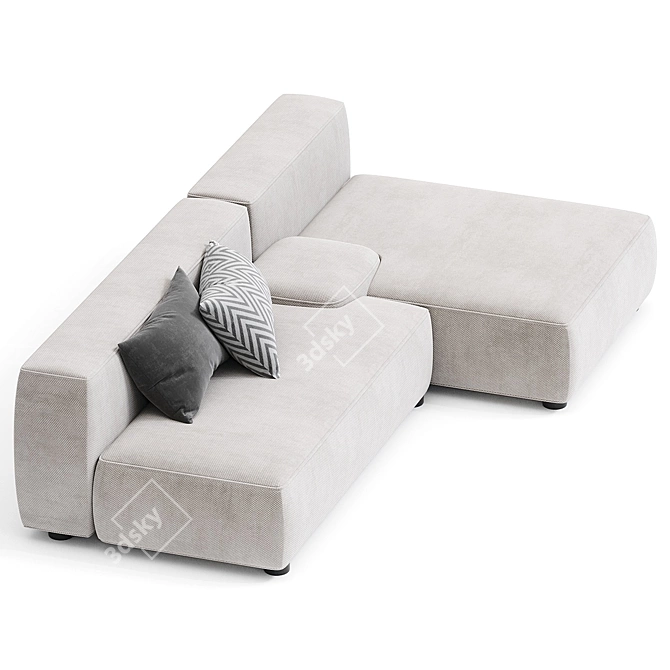 Elegant Lema Cloud Sofa Design 3D model image 2