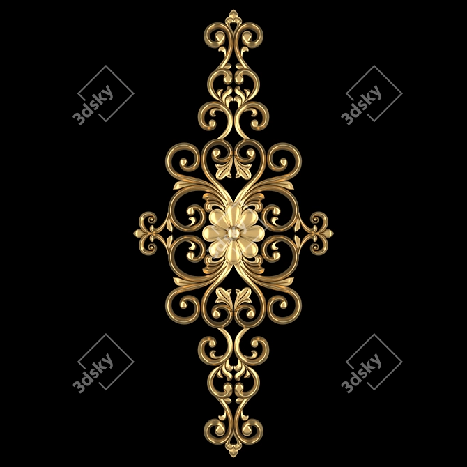 Abstract 3D Ornament Design 3D model image 1