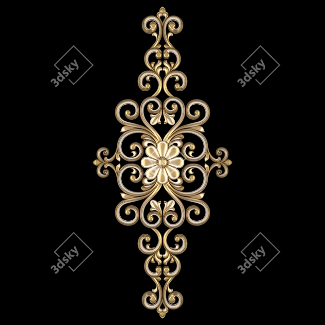 Abstract 3D Ornament Design 3D model image 3