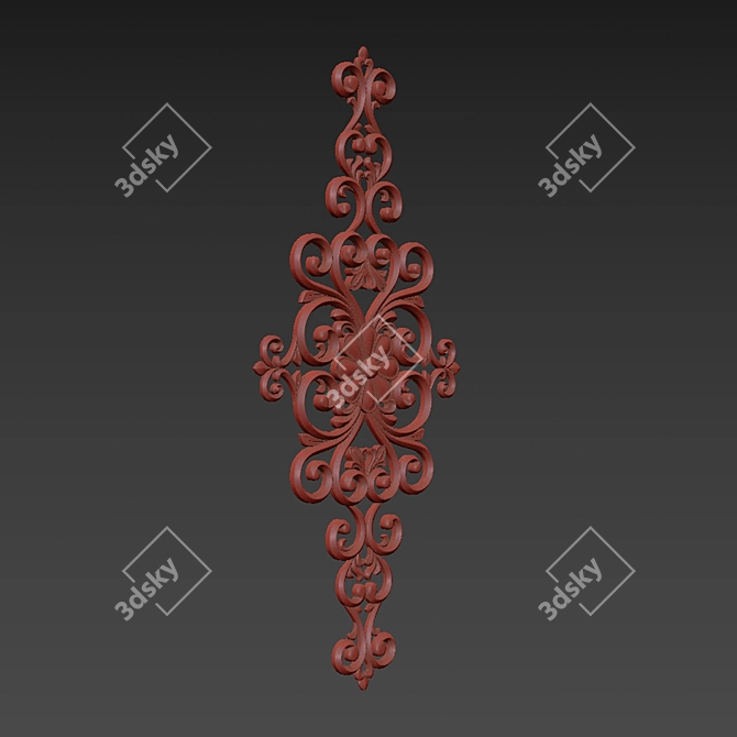 Abstract 3D Ornament Design 3D model image 6