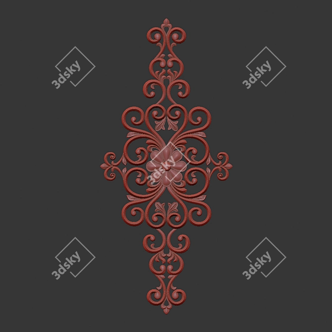 Abstract 3D Ornament Design 3D model image 7