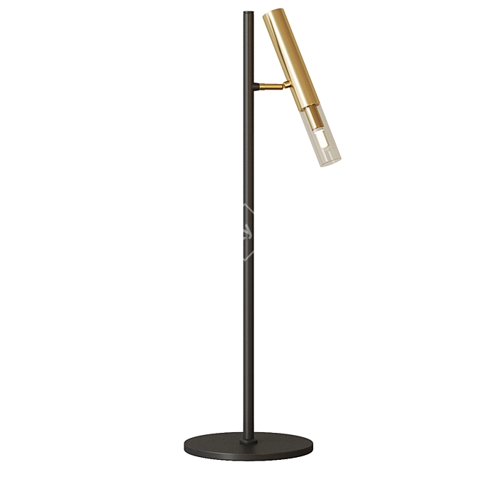 ST Luce Bedside Lamp Eclips - Black-Gold 3D model image 3