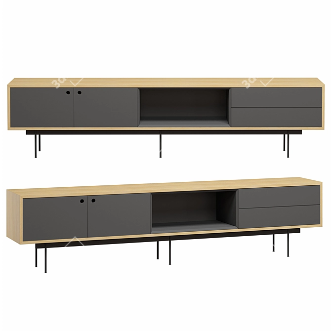 Versatile Ultra TV Stand 3D model image 3