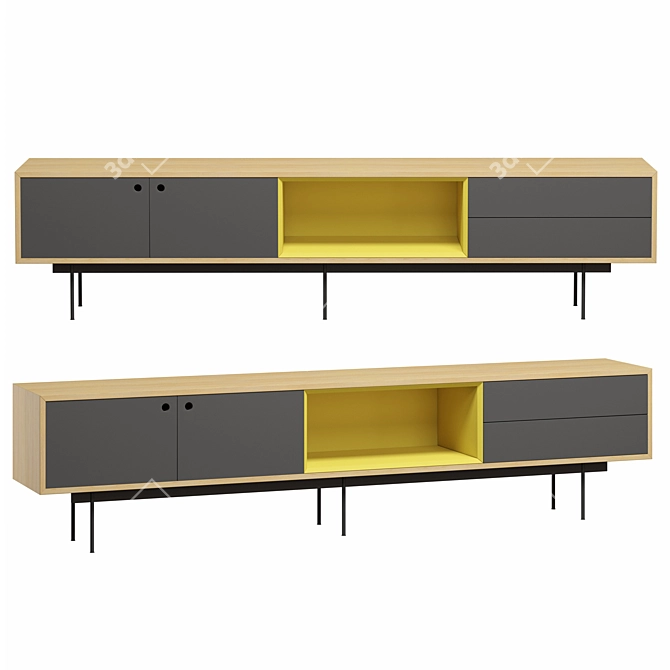 Versatile Ultra TV Stand 3D model image 4