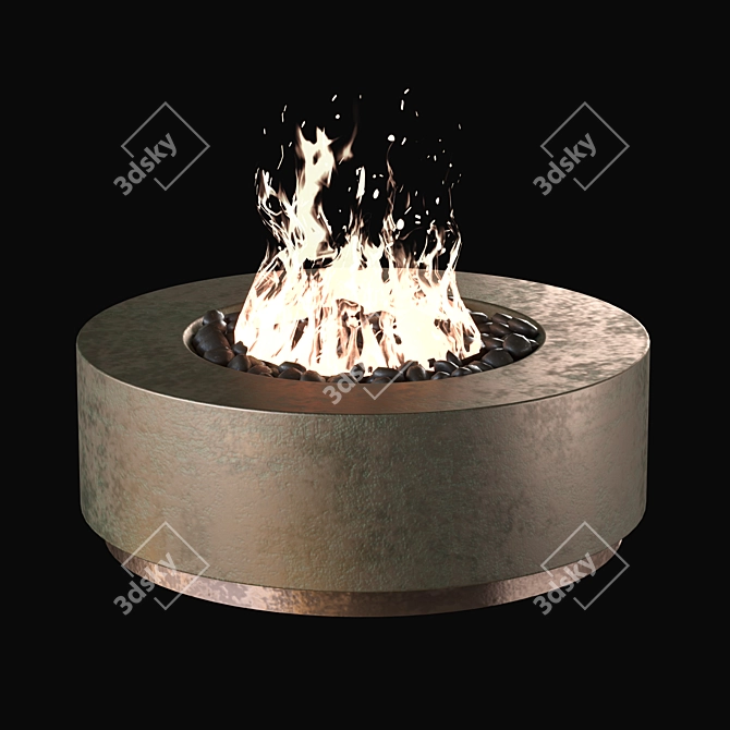 Large Bowl Chiminea Set 3D model image 4