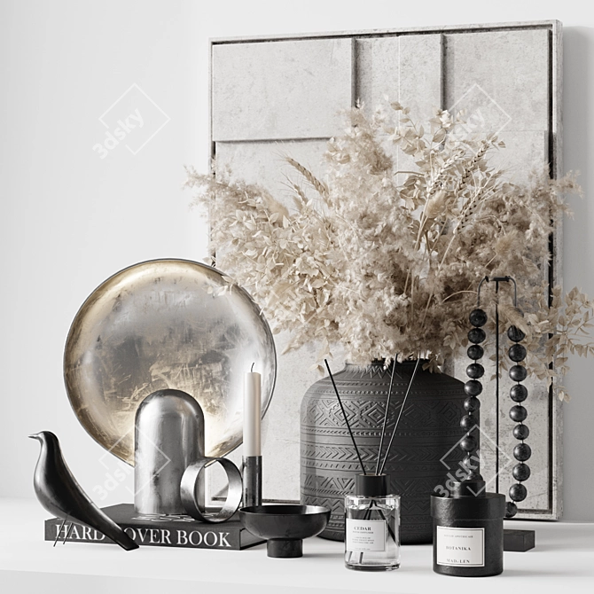 Geometric Decor Set Pieces 3D model image 3