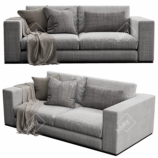 Modern Design Sofa Set 3D Model 3D model image 4