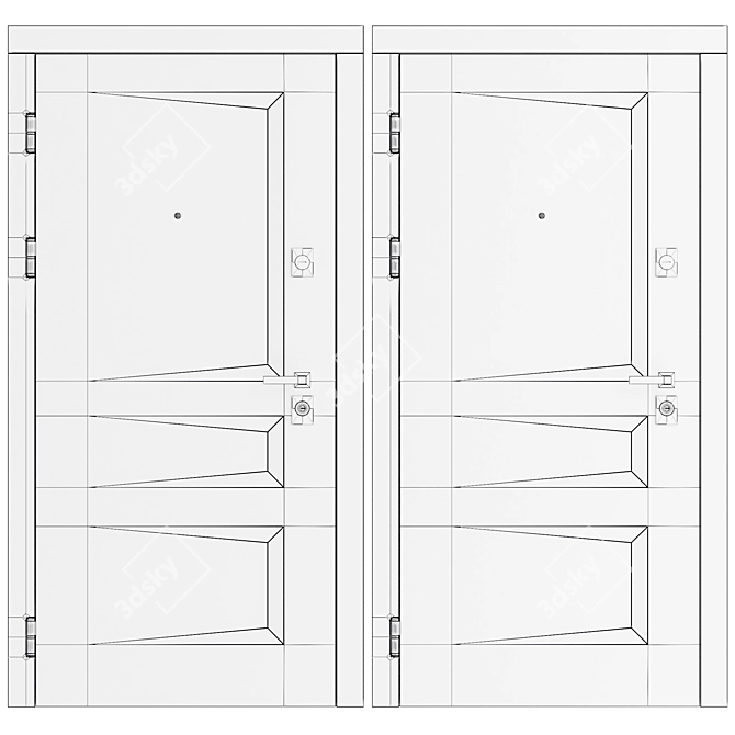 Rodos Exterior Door Çalışan 3D model image 4