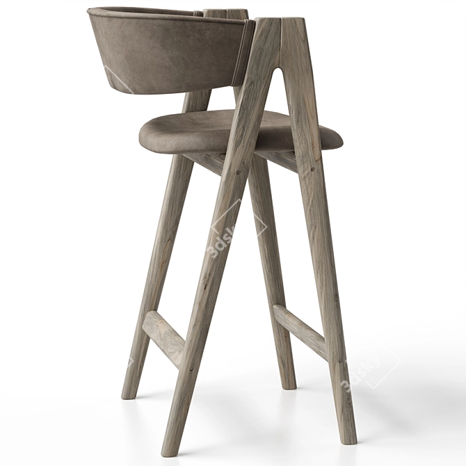 Modern Bar Stool by Montly 3D model image 3