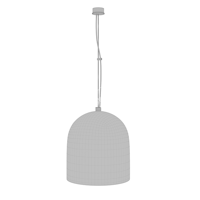 Concrete Pendant Light CL-302 3D model image 2