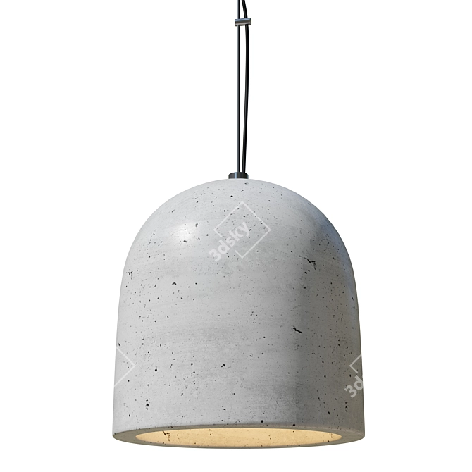 Concrete Pendant Light CL-302 3D model image 4