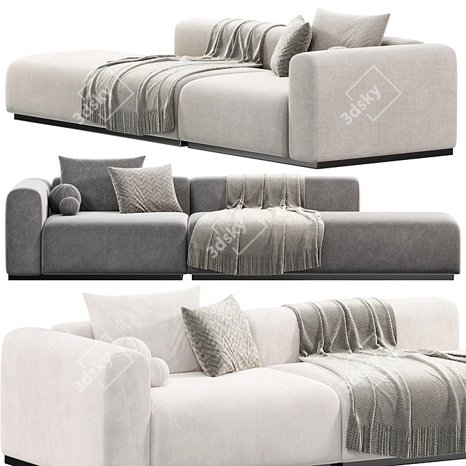 Modern MAHÈ Sofa Design 3D model image 2