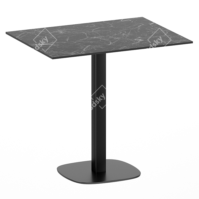 Gable Bistro Table Set Outdoor 3D model image 1