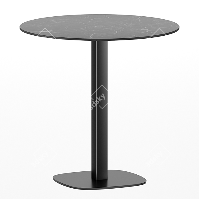 Gable Bistro Table Set Outdoor 3D model image 2