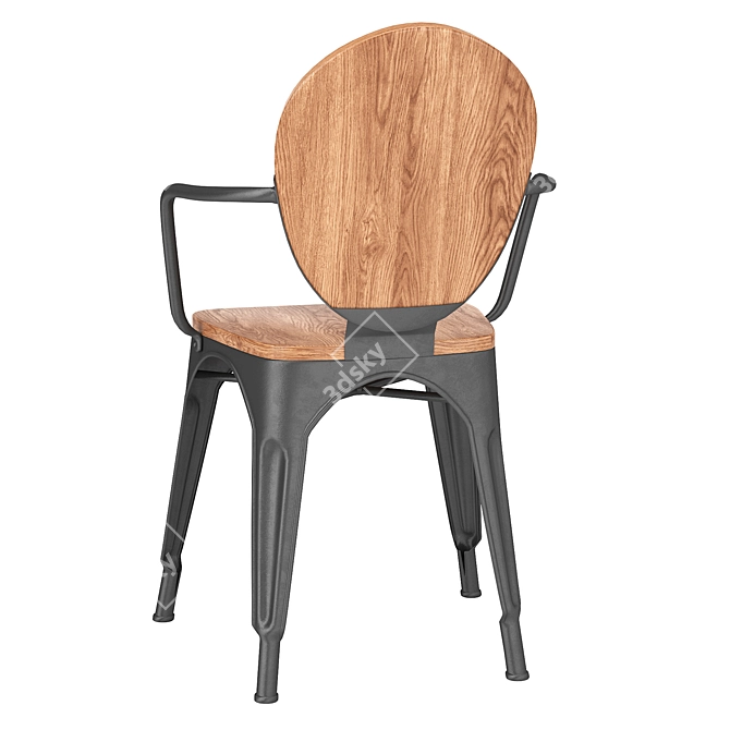 Modern Melita Dining Chair 3D model image 3