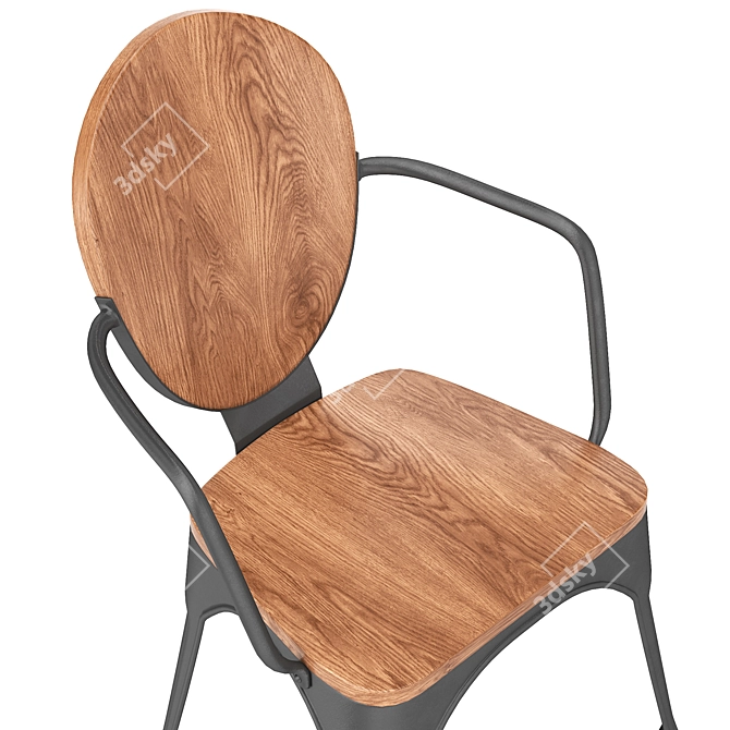 Modern Melita Dining Chair 3D model image 4